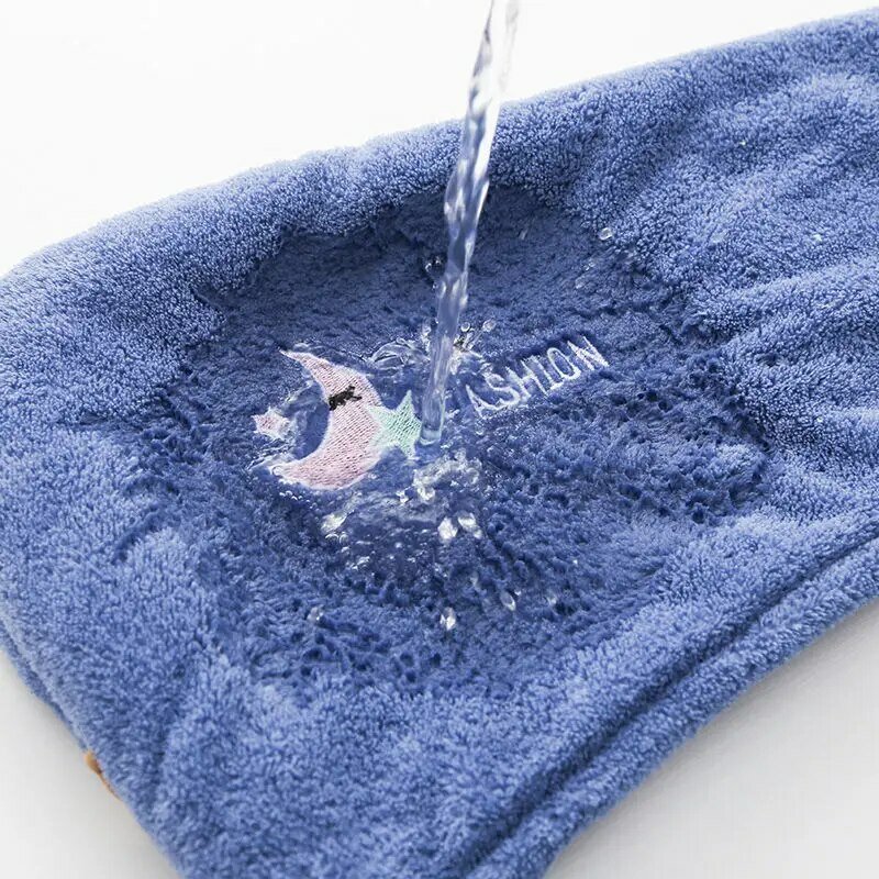 Gorro de secado rápido para el cabello para mujer y niña, superabsorbente toalla suave para la cabeza, 1 unidad