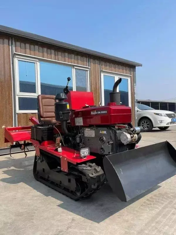 25 PS 35 PS Mini Track Traktor Kreisel fräse und Bulldozer für Farm-und Obstgarten fräsen