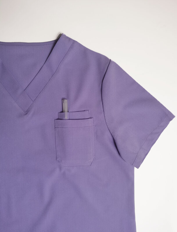 Chirurgische klinische ästhetische weiße blaue Uniformen Frau chirurgische Peelings Uniform Set Frauen Krankens ch wester medizinische Jogger Materialien Uniform