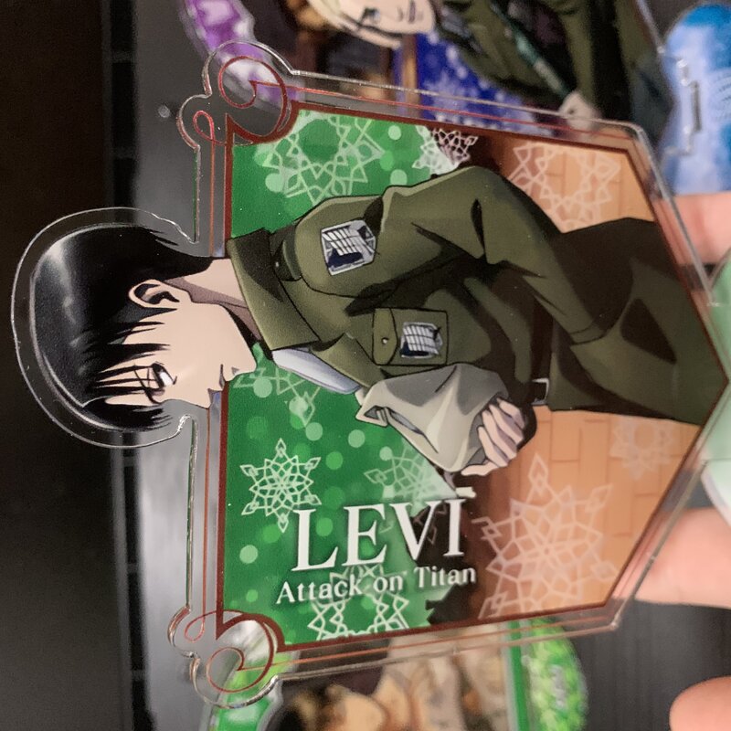 Attack On Titan Anime Character Model Erwin Smith Levi·Ackerman Cosplay Acrylic Stands Plate Desk Decor Standing Sign Fans Gifts