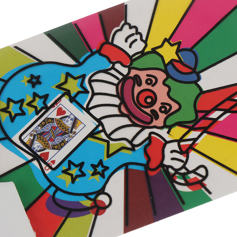 Mini Größe ändern Clown Farb karte Zaubertricks Spielzeug Bühne Magie Requisiten