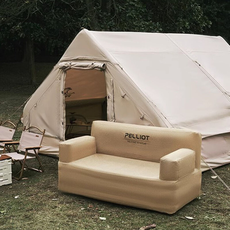 야외 캠핑용 해변 접이식 에어 소파, 3 인용 레이지 백, 자연 로맨틱 휴식 라운지 의자, 호텔 소파