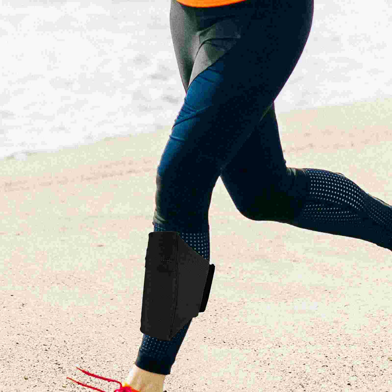 Tas kaki telepon Jogging penyimpanan telepon seluler kantong pergelangan kaki ponsel olahraga memegang penggunaan lari