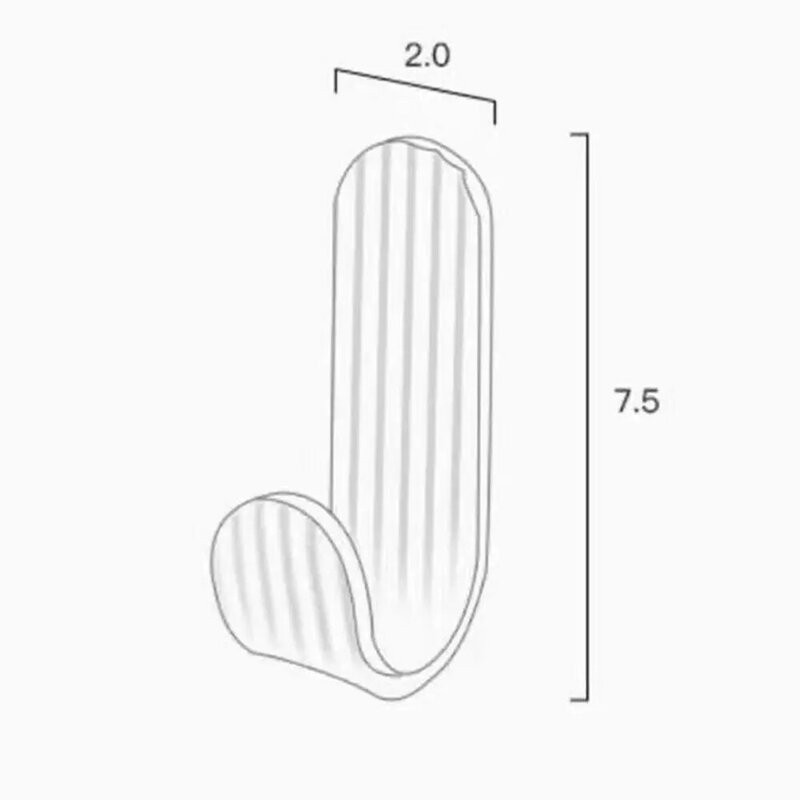10 pcs Light Luxury Non-Punching Hooks Non-Trace Paste Load-Bearing 2.5kg Towel Hooks Adhesive Waterproof Coat Racks