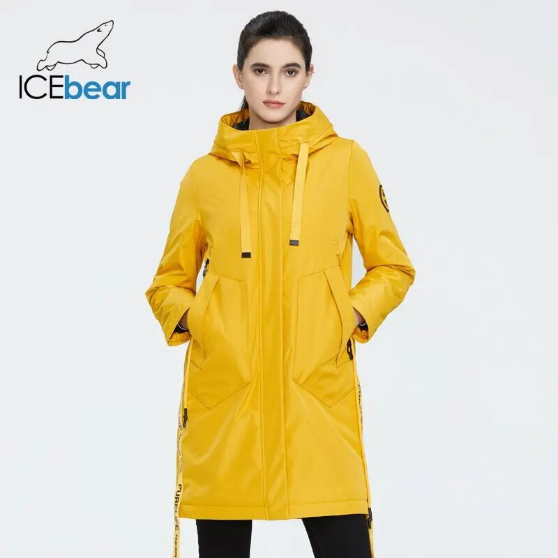 Icebear-フード付きの女性用秋のコート,カジュアルウェア,ファッショナブル,ブランド衣類gwc20035d,2023