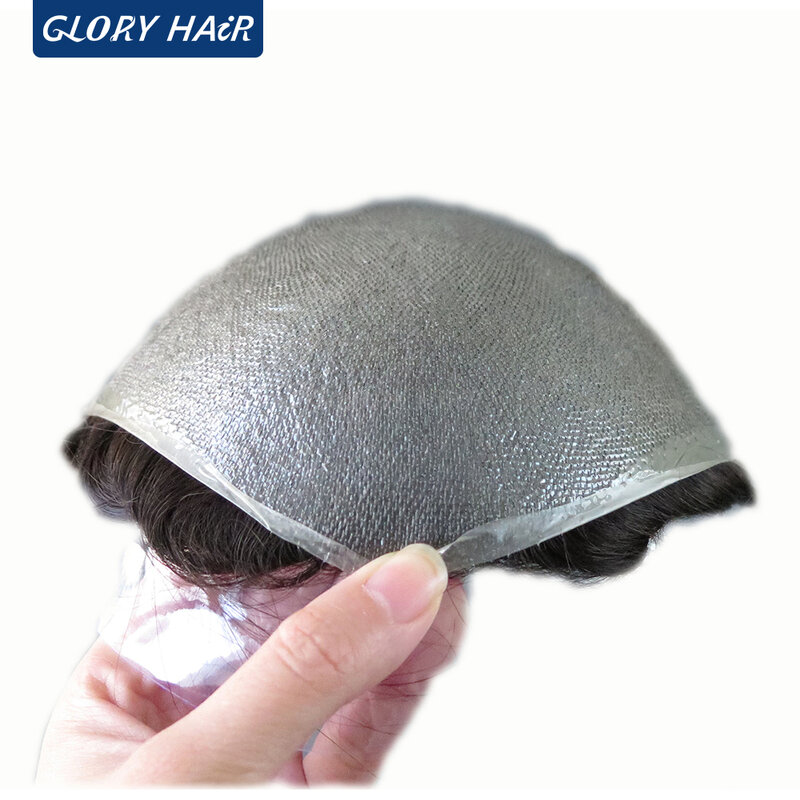 OS21 -Clearance Super Thin Skin Toupee Multiple Color  Men Wig All V Loop Invisible PU Hair Unit Men's Capillary Prosthesis