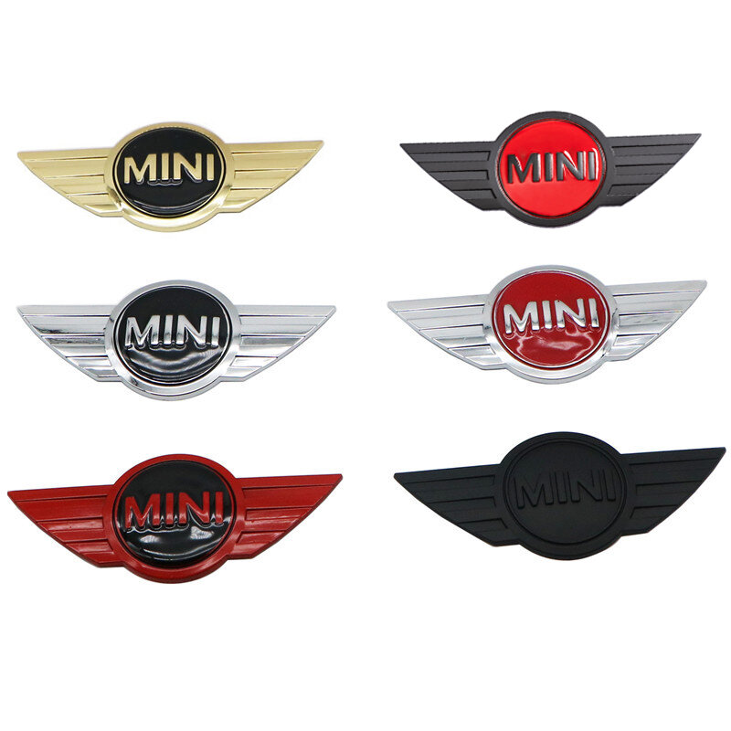 3D Metal Car Rear Front Hood Replacement Logo Emblem Badge Decoration For Mini Cooper JCW F55 F56 R55 R56 R60 F60 Accessories