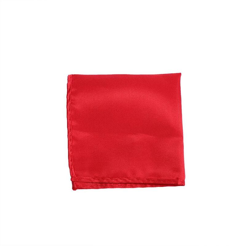 Lenço liso do lenço quadrado do cetim, bolso formal do terno para o partido do vestido de casamento, bolso sólido, 15 cores