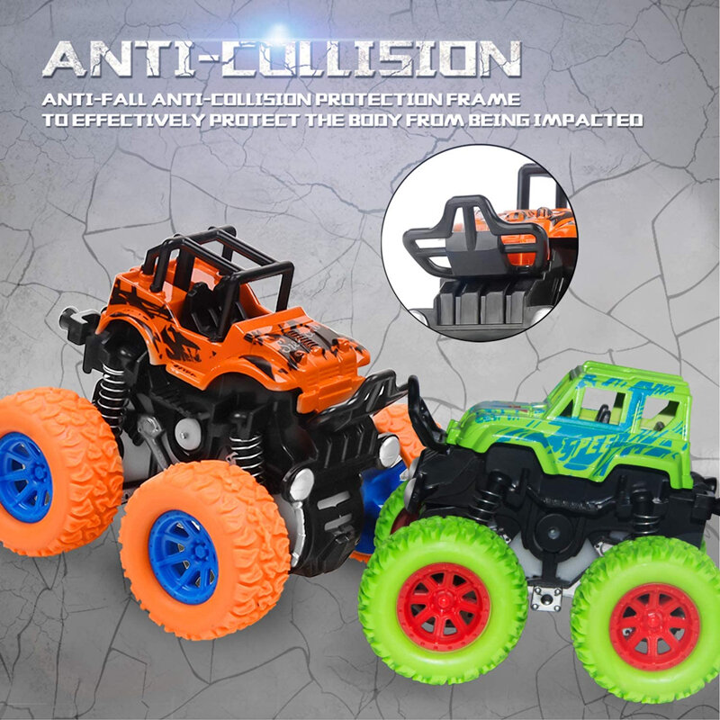 Coche monstruo de juguete para niños, vehículo de tracción en las cuatro ruedas, coche de inercia, dinosaurio, regalo para niños y niñas