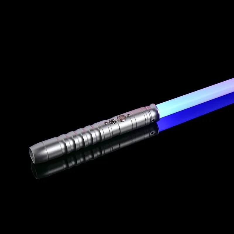 Espada láser De Metal RGB, sable De Luz intermitente para Cosplay, palo De Luz para arma, juguetes luminosos geniales, palo Led