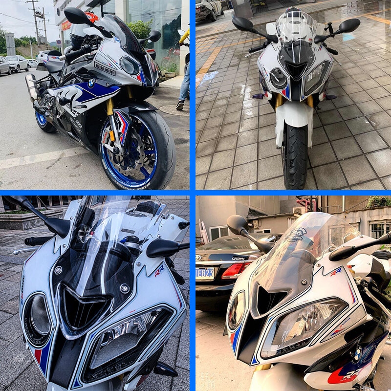 3D Gel Motorcycle Front Fairing Sticker Protector S1000RR sticker Board Moto Engine Vehicle decals For BMW S1000RR 2009-2018