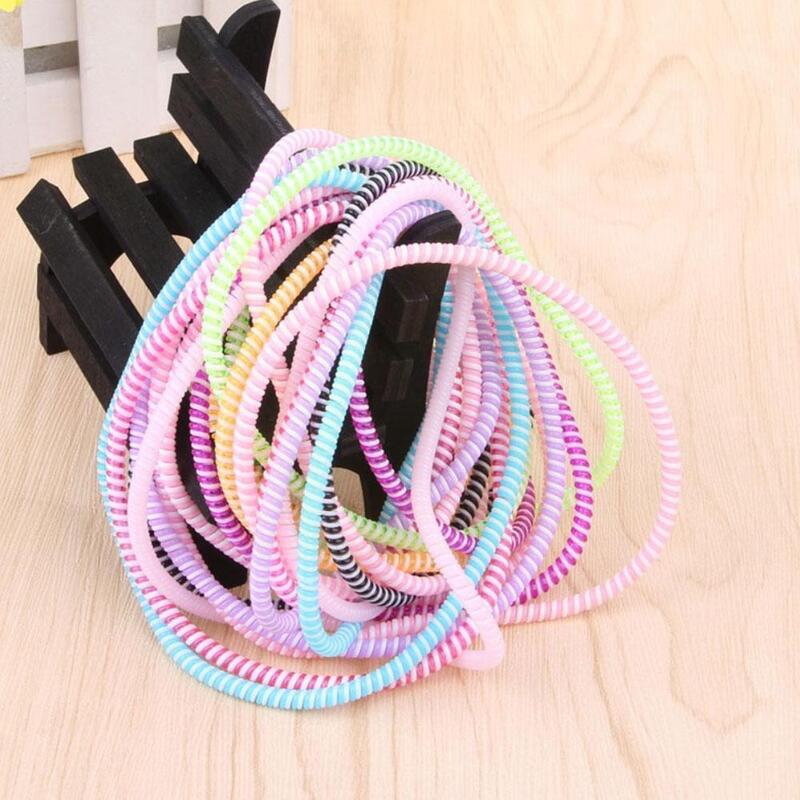 Phone Cord Rope Protector Anti-brake Spring Ropes For Usb Charging Cable Earphone Bobbin Winder For Data K0t5