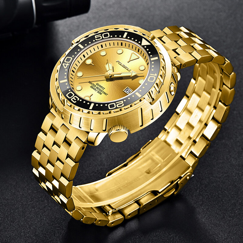 Часы наручные LIGE Мужские кварцевые, модные брендовые Роскошные полностью стальные спортивные, с датой, водонепроницаемые