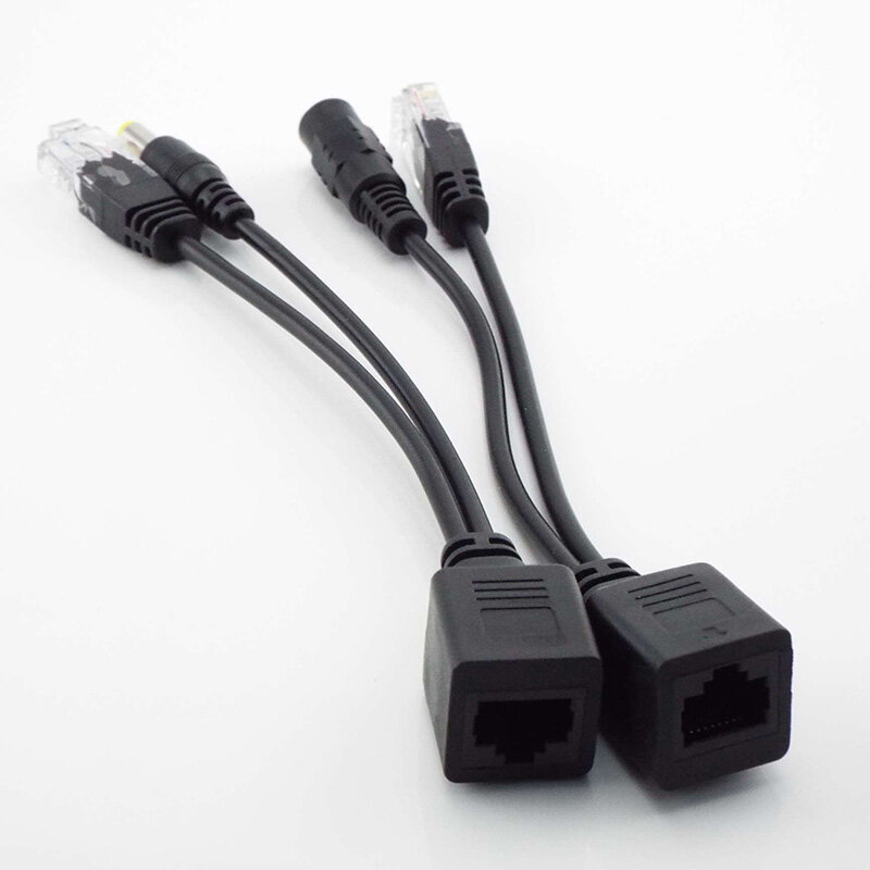 Adaptateur de câble de commutateur de répartiteur POE, alimentation 12V, kit d'injecteur PoE, câble pour caméra Cctv, 5.5x2.1mm