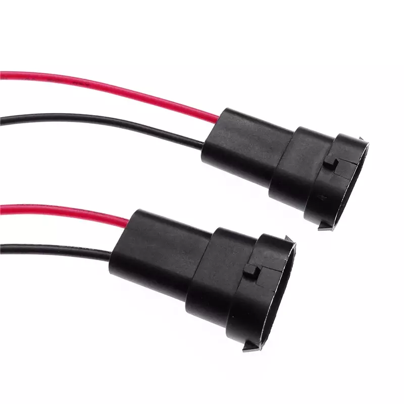 2 Pcs for H8 H9 H11 Harness Male Socket Adapter Car Headlight Wiring Harness Connector Fog Light Bulb Base Socket Cable Plug