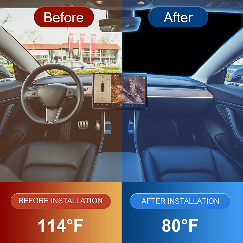 Parasole per parabrezza aggiornato per Tesla Model 3 Highland 2024 copertura parasole per finestrino anteriore pieghevole per auto modello di protezione dal calore 3/Y
