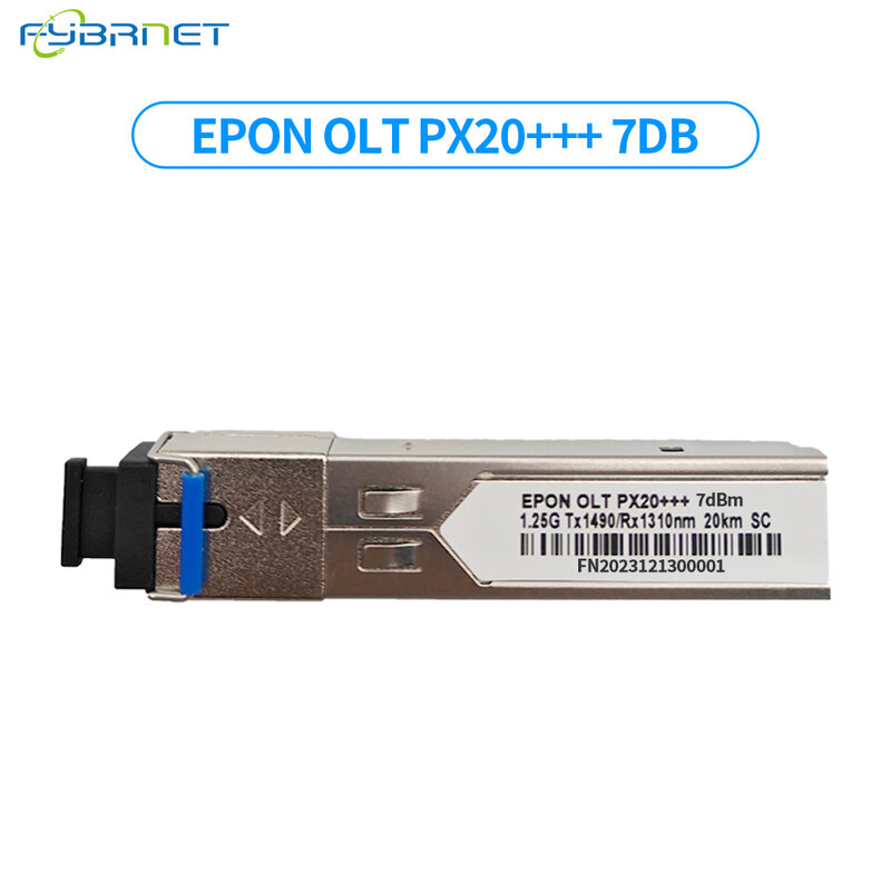 EPON-módulo de fibra óptica PX20 +++, 20KM, 1,25G, 7/8/9db, Puerto SC, Compatible con BDCOM TPLINK Ubiquiti HIOSO VSOL