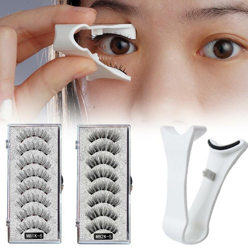 3D magnetische falsche Wimpern können wieder verwendet werden. Gürtel magnetische natürliche 5 kosmetische Wimpern Werkzeuge Verlängerung Wimpern