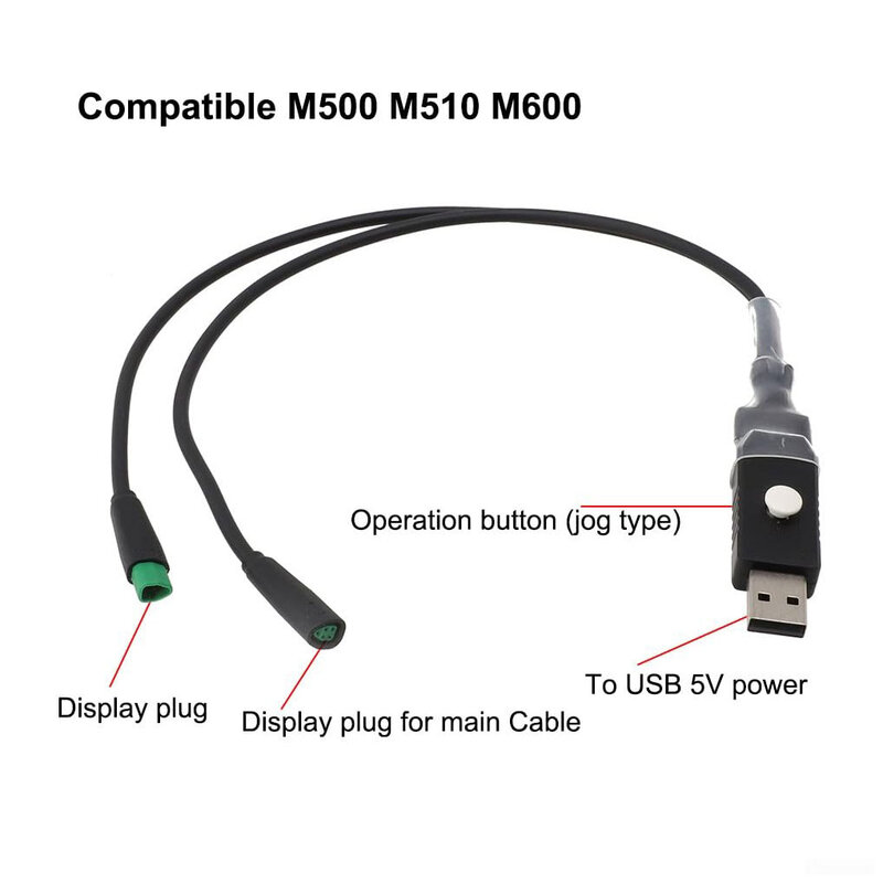 Untuk kabel pemrograman BAFANG pengaturan Diameter roda pelepas batas kecepatan M400 M600 M510 semua jalur khusus protokol CAN