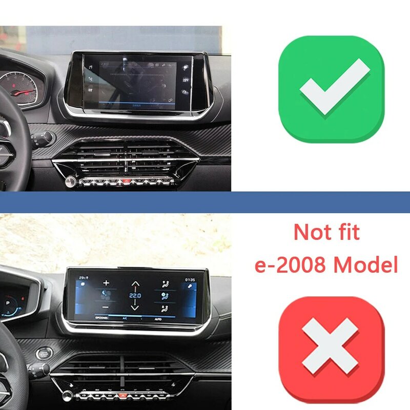 Dla Peugeot 2008 2020 2021 2022 uchwyt na telefon samochodowy ekran multimedialny mocowanie stojak do bezprzewodowego ładowania telefon komórkowy do samochodu uchwyt