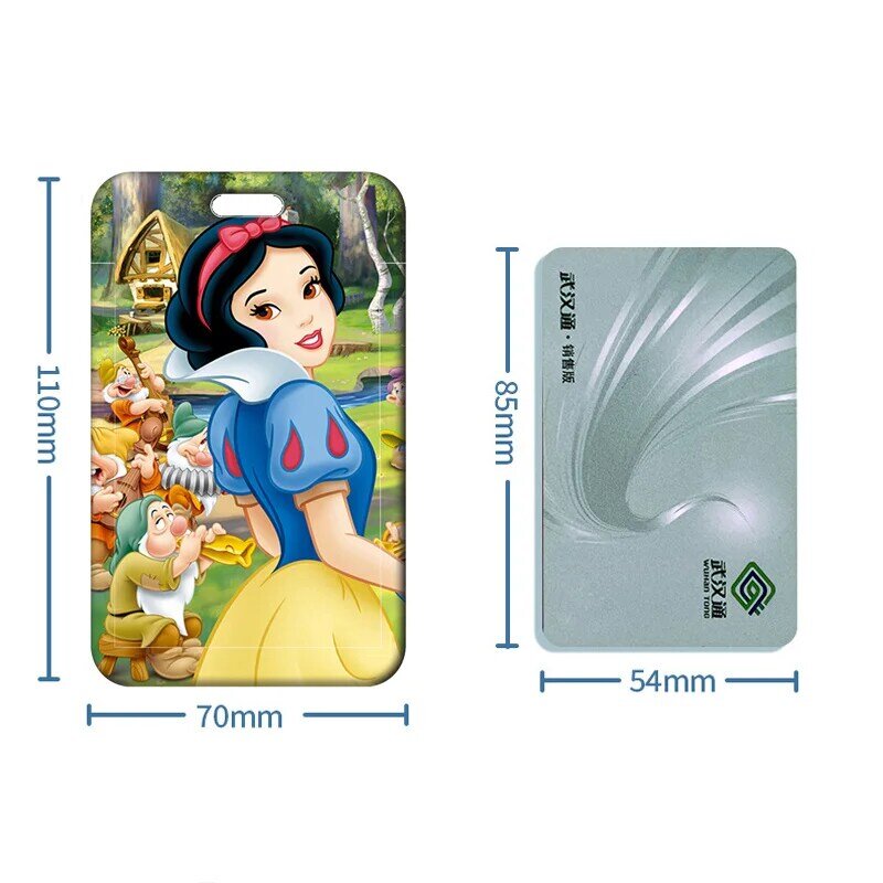 Disney Snow White Card Holder Lanyard for Keychain Retractable clip ID Card Holders Neck Strap Door Badge Holder Reel Yoyo