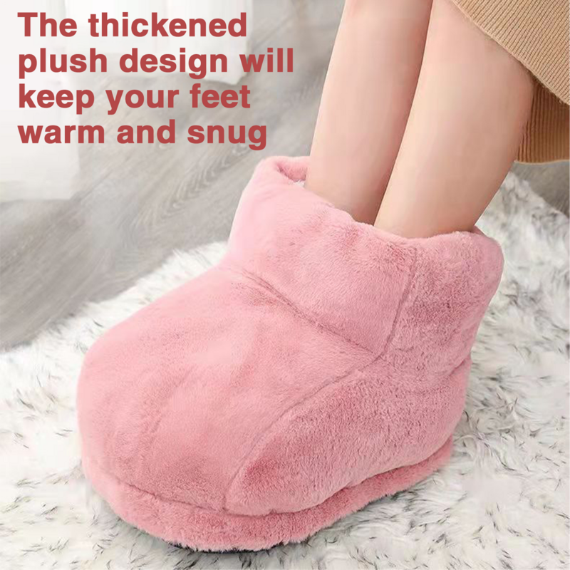 Electric Slippers USB Rechargeable Heater Foot Warmer Hand Heater Feet Heated Warm Feet Winter Cushion Cover Feet Heating Pads