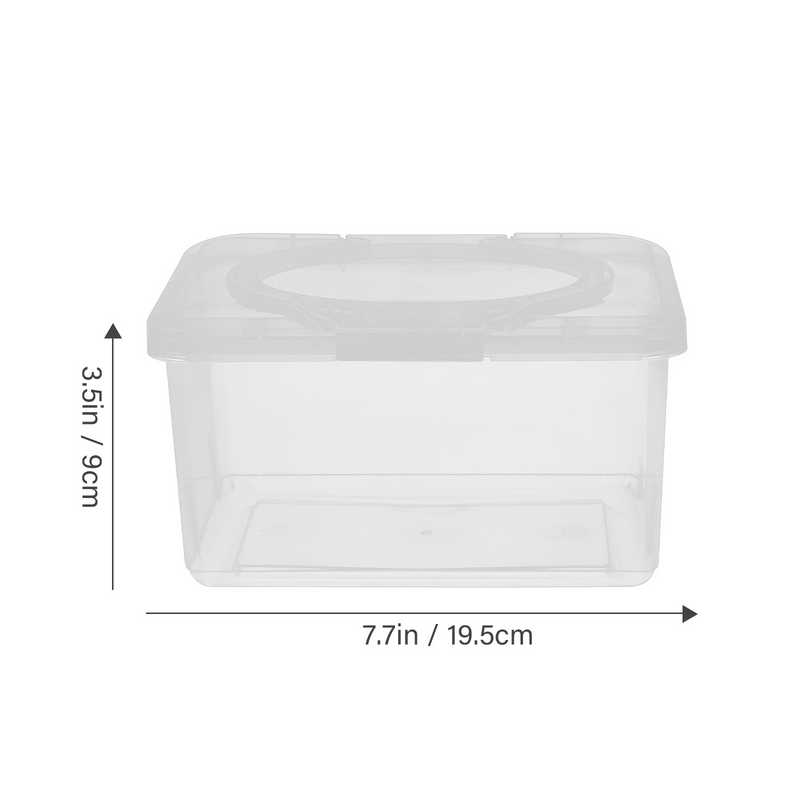 3 Pcs Baby Wipes Box Case Wet Container Transparent Dispenser Paper Towel Holder Pp Tissue