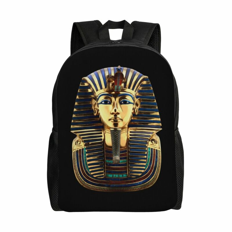 กระเป๋าเป้สะพายหลัง Tutankhamun PHARAOH ของอียิปต์โบราณสำหรับนักเรียนวิทยาลัยกระเป๋าหนังสือขนาด15นิ้วใส่แล็ปท็อปอียิปต์