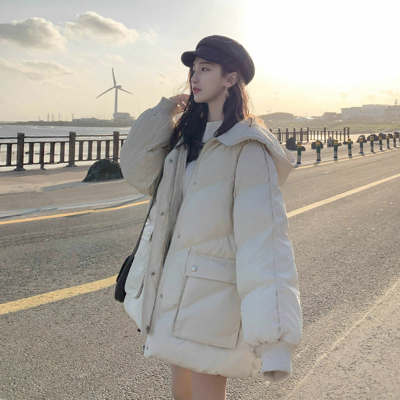 Doudoune d'hiver pour femme, manteau froid, doudoune, coréen