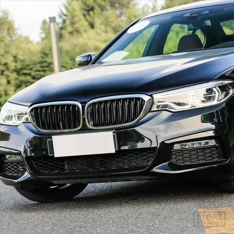 Couvercle antibrouillard de voiture noir, bandes de garniture, BMW Série 5 G38 M dehors 2018-2020 51118070541 51118070542