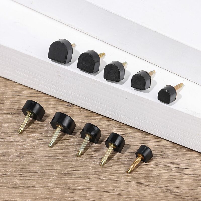 10pcs Black Women Shoes High Heel Repair Tips Pins Heel Stoppers Protect Dowel Lifts Replacement For High Heel Tips Taps