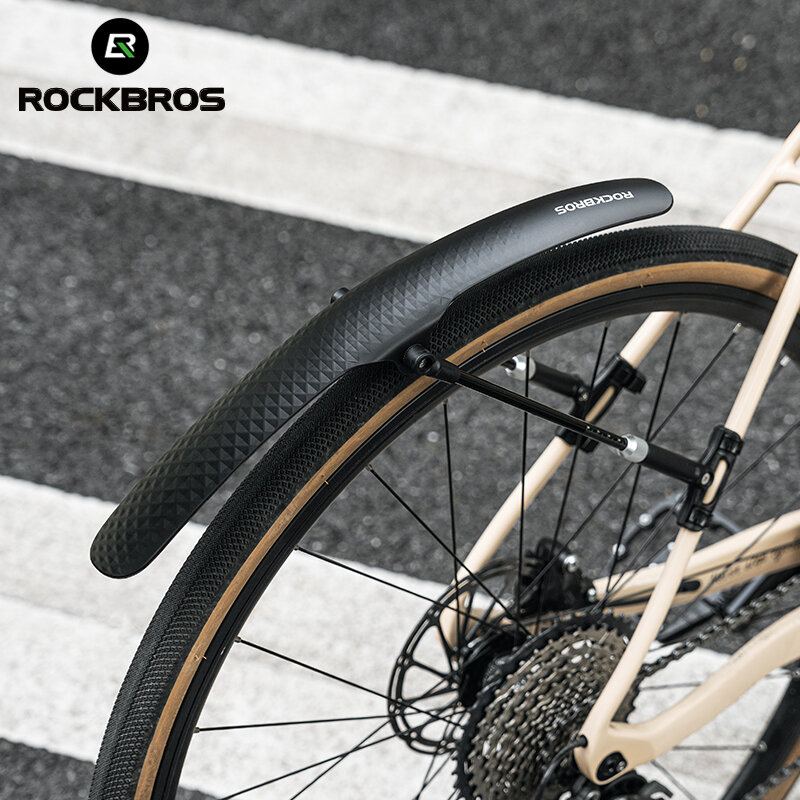 ROCKBROS Bicycle Mudguard Bike Fender PP Soft Plastic Mudguard Strong Toughness Road Suitable For Bicycle Protector Accessories
