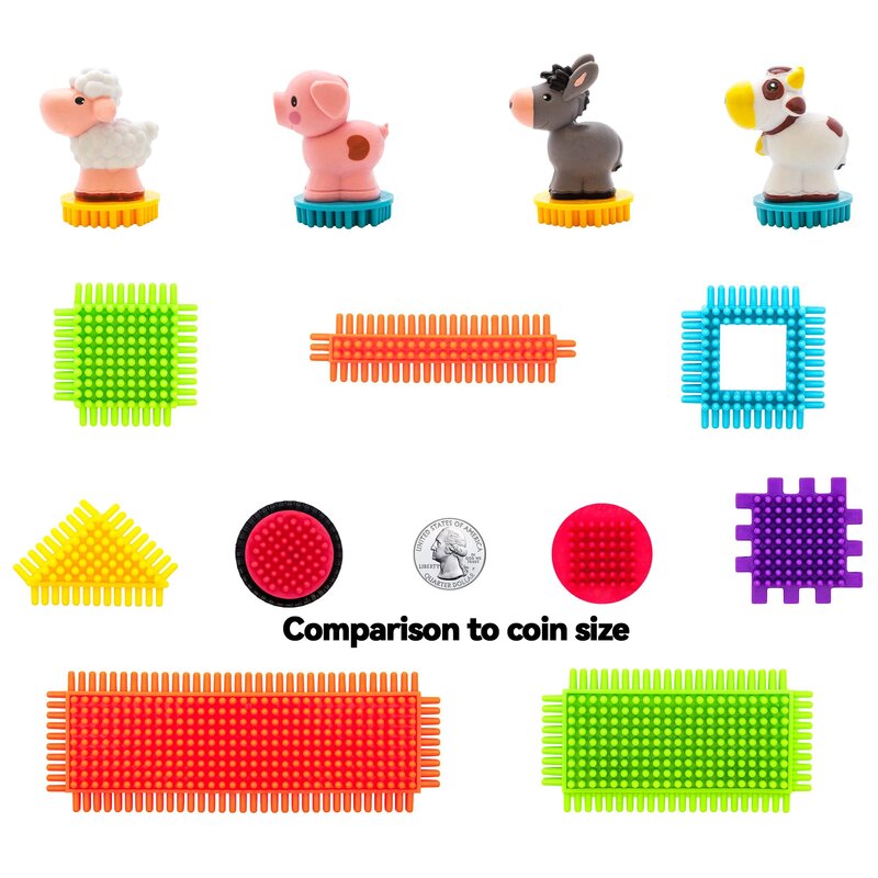 Building Block Toys Children's Educational Modeling DIY Bricks Animal Figures for Toddler Interactive Assembly Playset Preschool