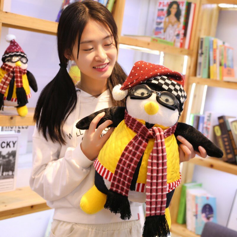 27/47Cm Mainan Boneka Penguin Hugsy Teman-teman Penguin Di Sekitar Teman-teman Boneka Mewah Mainan Boneka Boneka Rachel Lucu untuk Hadiah Anak-anak