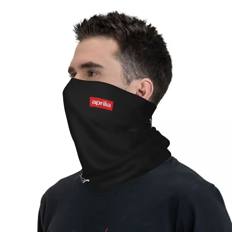 Aprilia Be A Racer Bandana Neck Cover Printed Motor Motocross Face Scarf Multi-use Cycling Scarf Running Unisex Adult Breathable
