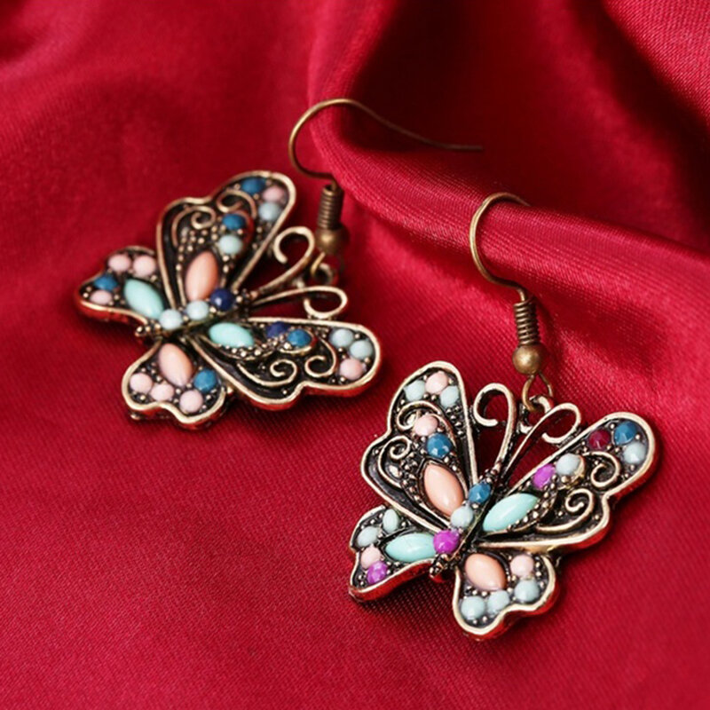 Богемные женские серьги в виде бабочки стрекозы разразразумные серьги ювелирные изделия в подарок