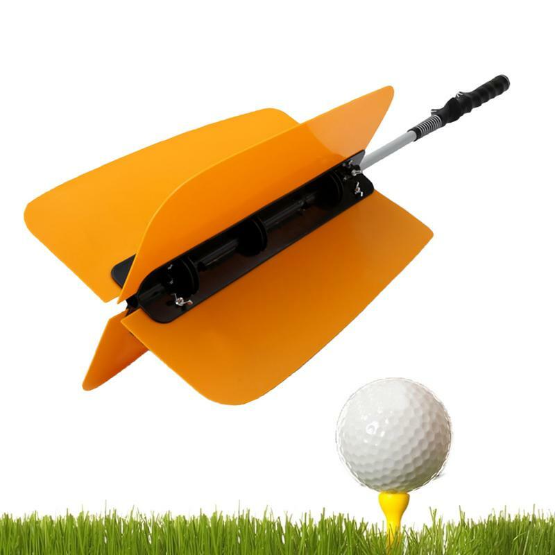 Resistência ao vento Golf Swing Trainer, Fan Pinwheels Aids Formação para Golfista, Iniciante Acessórios Prática, Balanço Rod