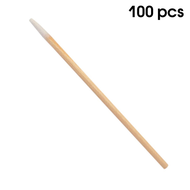 100 Pieces Pointed Cotton Swab Portable One-off Eyebrow Cosmetics Cleaning Sticks Household Hotel Ear Caring Tools