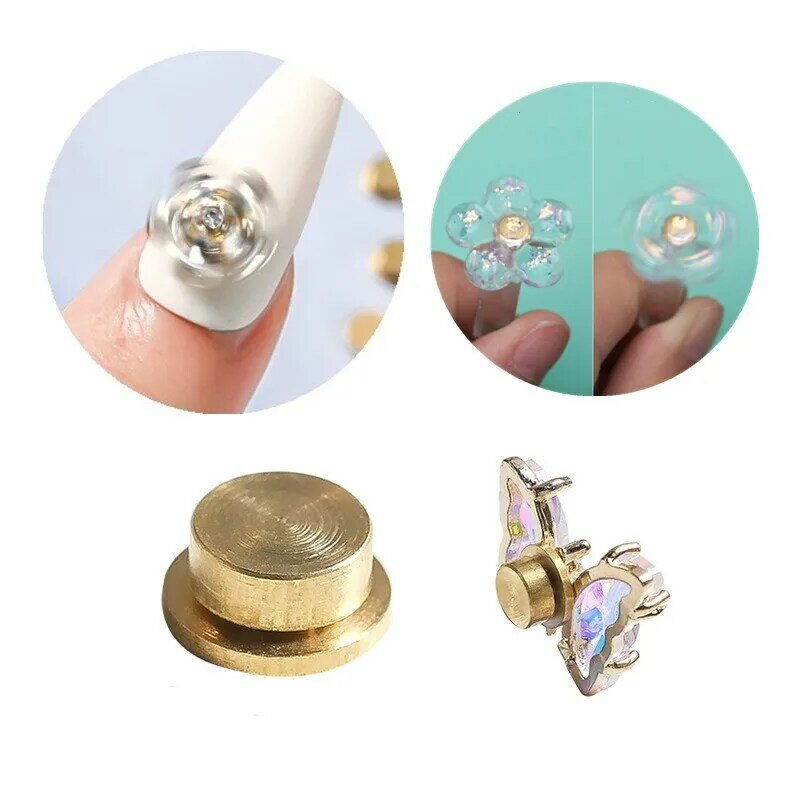 SNASAN 10pcs Mini Rotating Bearing For Nail Art Jewelry Making Phone Case Decoration DIY Handmade Accessories Jewelry Findings