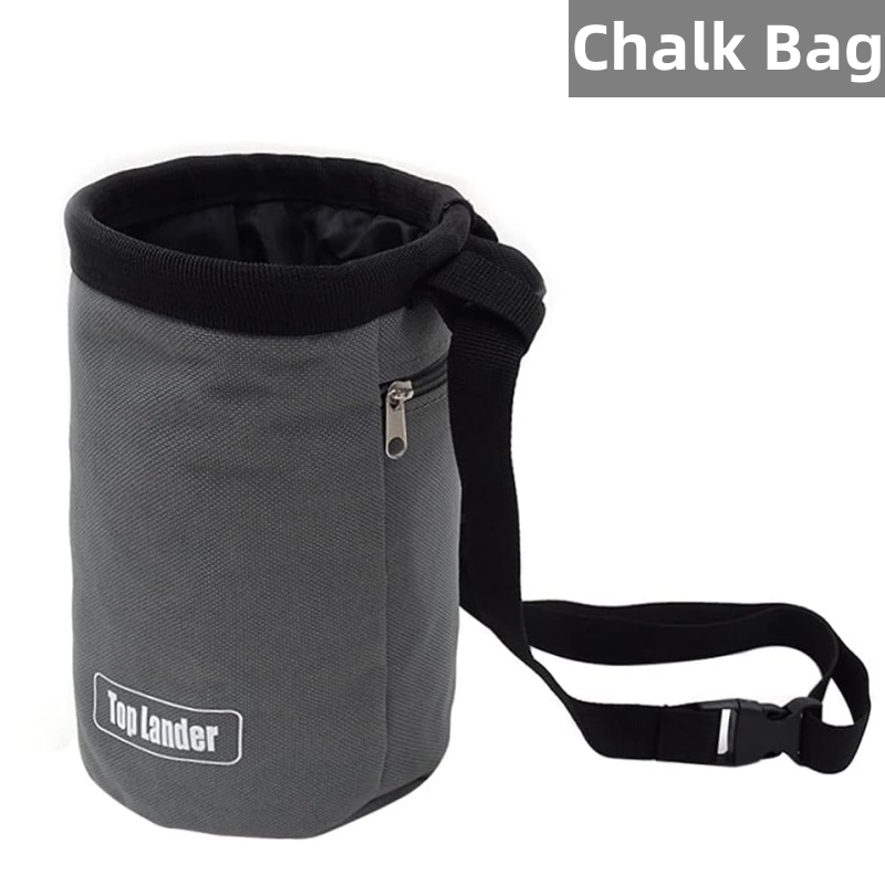Gym Chalk Bag Magnesium Powder Storage Bag Climbing Chalk Bucket with Adjustable Belt for Bouldering Weightlifting Gymnastics