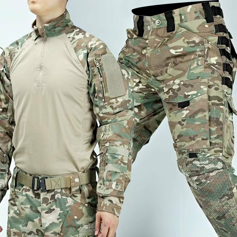 Men's Spring And Autumn New 2023 Long Sleeve Pants Outdoor Sports Mountain Climbing Leisure Large Size Suit