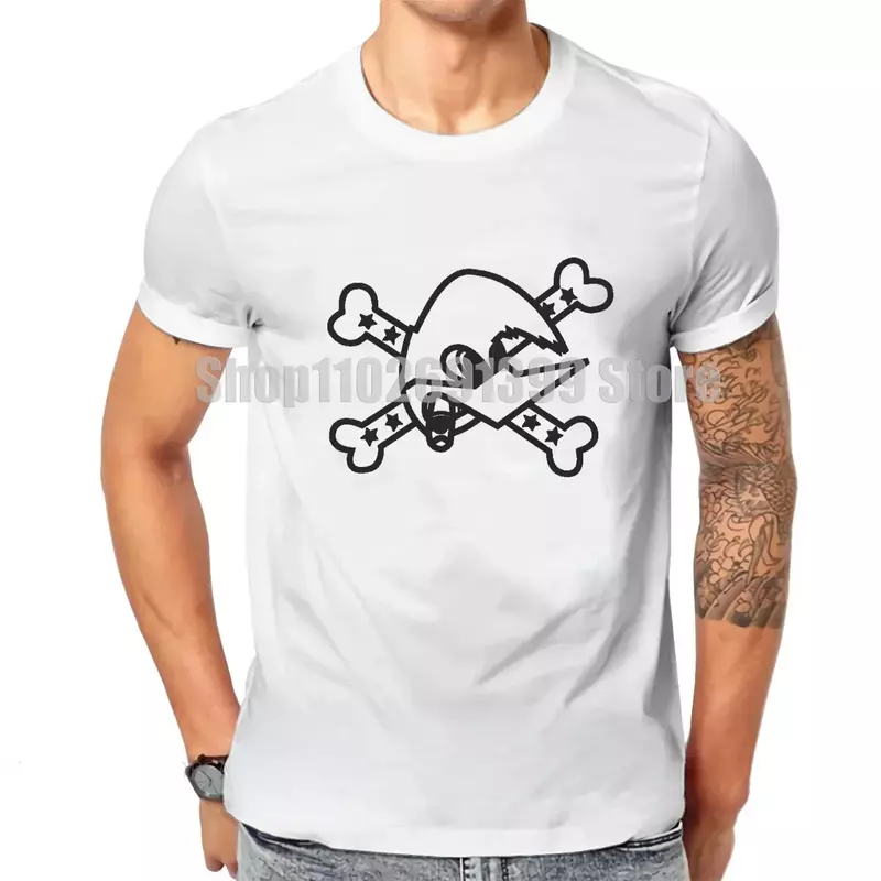 Camiseta de manga curta masculina, Estampado engraçado, Estrela do Rock A Roll Vintage Y Los Trogloditas, Engraçado