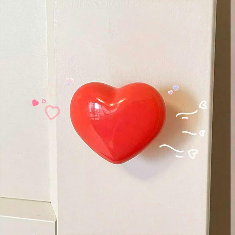 Цветная кнопка для унитаза в форме сердца, модная кнопка для влюбленных, кнопка для унитаза в форме сердца