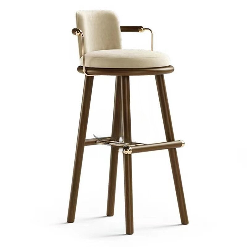 Американские барные стулья со спинкой, белые металлические уличные круглые барные стулья для макияжа, гостиной, сада, Декор для дома