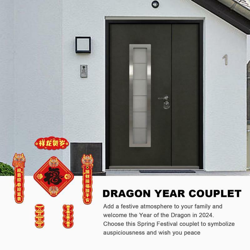 Магнитные муфты, магнитные украшения, муфты для весеннего фестиваля, счастливые китайские муфты, кухонные магниты, муфты, двери, окна, наклейки