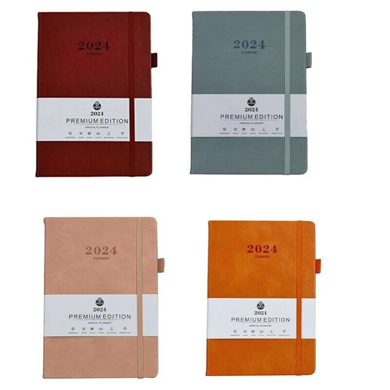 2024 Diary A5 Diary Week To View A5 Daily Planner Notebook For Office Christmas Gift Diary For 2024 Red About 21X14cm