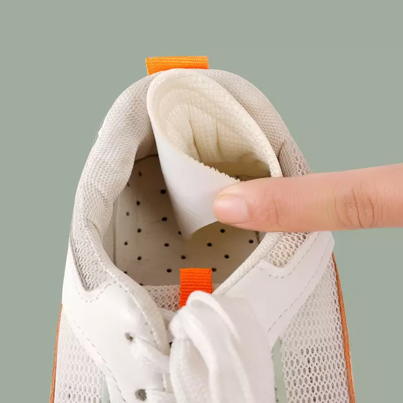 Bantalan tumit Patch wanita untuk sepatu olahraga, stiker punggung pelindung hak perawatan kaki antiaus ukuran dapat disesuaikan
