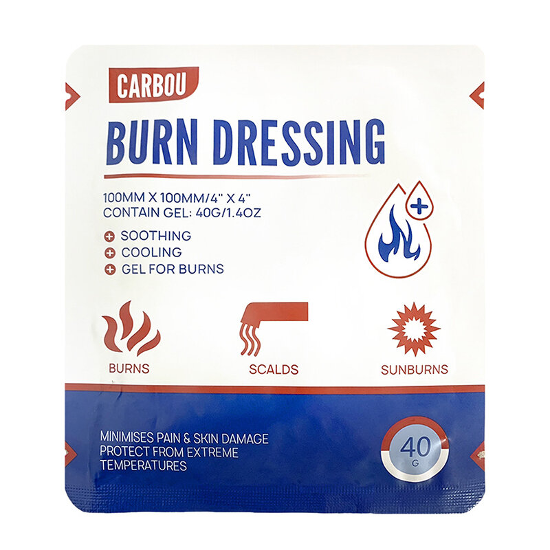 4" x 4" Burn Dressing Gel Hydrogel Sterile Trauma Dressing Advanced Healing for Wounds Care First Aid Burncare Bandage
