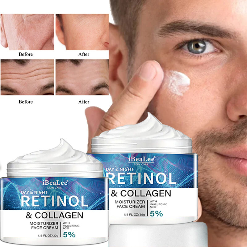 Retinol Face Cream Facial Anti Aging Care Firming Skin Reduce Neck Wrinkles Efficient Moisturizing Skin Anti Wrinkle Cream