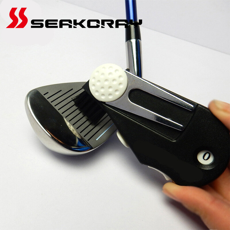 2023 neue 1 Stück Golfschläger bürste faltbar Golf Divot Reparatur werkzeug Ball Marker Score Counter tragen Clip fünf in einem Golf zubehör
